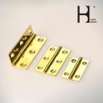 Golden Corrosion Resistant Solid Brass Hinges SGS Certification For Door