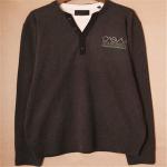 100% Cotton V Neck Sweatshirt Mens Two Color Sample Free