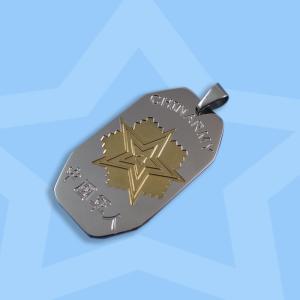 Wholesale 316L Stainless Steel Rectangle Square Shaped Necklace Pendant LPS0105 from china suppliers