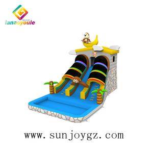 Wholesale customized color Inflatable Water Slide On Land For Kids Entertainment from china suppliers