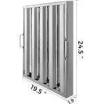 Stainless Steel Hood Filter With 4 Grooves Range Hood Filter For Commercial