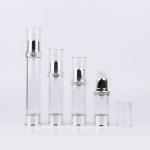 10ml - 30ml Clear Plastic Airless Pump Bottles Propellant Free Dispensing For