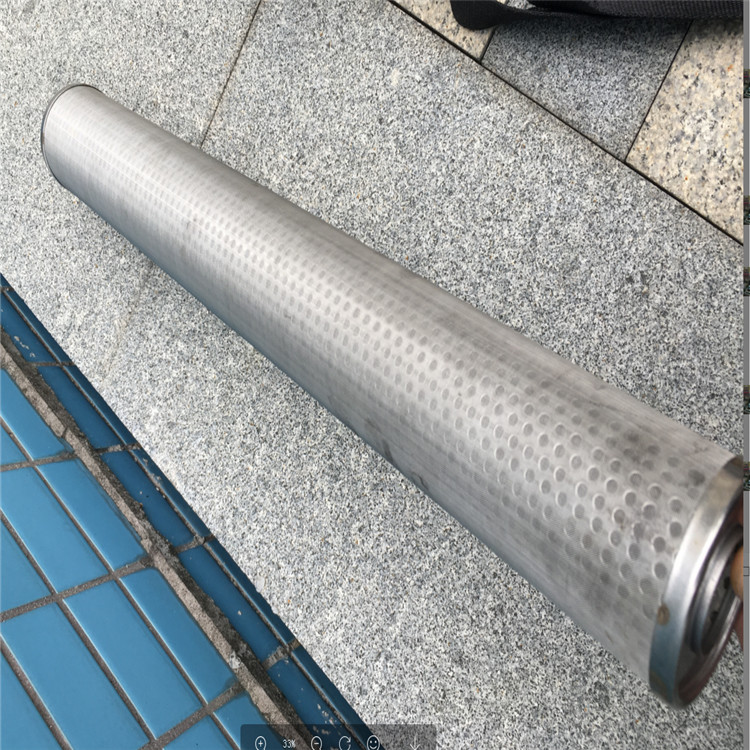Round Hole Punching 65mm Stainless Steel Filter Element Tube