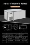 Commercial Refrigeration Equipment Under Counter Workbench Stainless Steel
