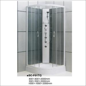 Wholesale Tempered Glass Bathroom Shower Room , Corner Free Standing Shower Stall from china suppliers