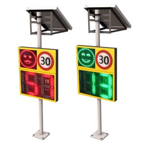 Wholesale Solar Radar Detective Speed Warning Sign Traffic Flashing Speed Limit Signs from china suppliers