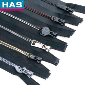 Wholesale Fashionable Personalized Clothing Bag Zipper With Customized Logo And Color Invisible Resin Glue Teeth Electroplated Teeth from china suppliers
