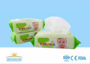Wholesale Natural Baby Disposable Wet Wipes Flushable For Hand / Mouth Cleaning from china suppliers