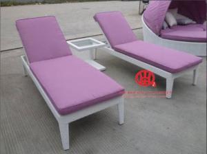 Wholesale Wholesale rattan wicker furniture brown rattan plastic sun lounger from china suppliers