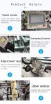 Flat Surface Adhesive Sticker Labeling Machine for Pouch Bag Sachet Box Case Jar