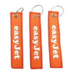 EasyJet Co Branded Aviation Tag Keychain Anti Rust Metal Ring Laser Engraving