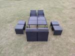 Waterproof Rattan Coffee Table Chair Sets For Outdoor Dining And Relaxing Table