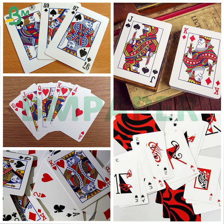280gsm 300gsm Playing Poker Paper Blue Core Double Side Coated