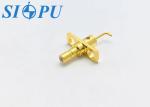 SSMB Male RF Coaxial Connector – Straight Microstrip Type, Flange Mounted,