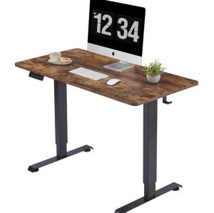 Wholesale Small Home Office Electric Height Adjustable Standing Desk with Mini Bar Counter from china suppliers