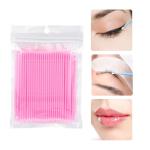 100PCS / Bag Disposable Cotton Swabs Plastic Grafted Eyelash Remover Cleaning