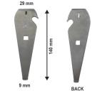 CNC Metal Stamping 140*29MM Custom Punch Press Stamping Silver Sand Blasting