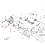 For Maserati M156 Quattroporte Ghibli V6 2014+ Left Side Rear Hub Bracket