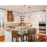 Ready To Assemble Solid Wood White Shaker Style Modular Wood Kitchen Cabinets