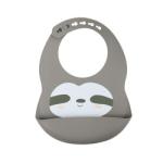 Newborn Toddler Waterproof Printed Silicone Bib With Food Catcher Non Toxic