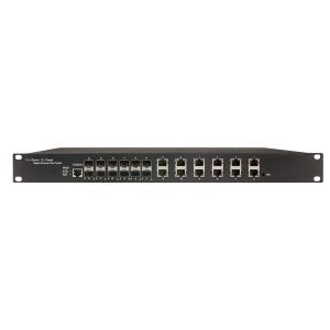 China 24 Port Ethernet Poe Switch Outdoor L2 Managed Switch 12 Sfp+12RJ45 1U Rack-mounted on sale