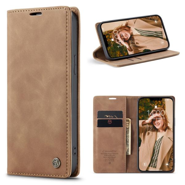 Blue TPU Leather CaseMe Luxury Wallet Card Bag Magnetic Phone Shell Holder for