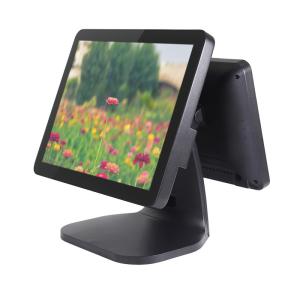 Wholesale Supermarket Touch Screen Pos Cash Register , 400 CD / M2 All In One Dual Display Pos from china suppliers