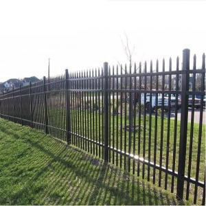 China Powder Coated Tubular Steel Fence Metal For Homes And Garden on sale