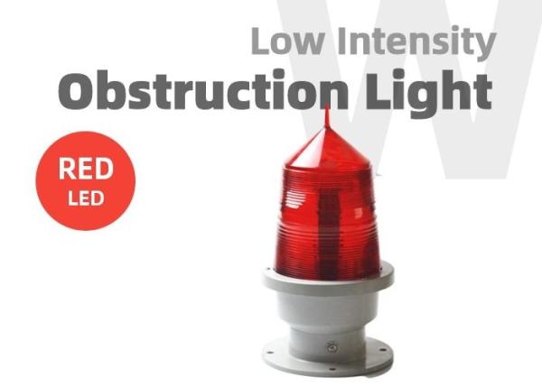 GZ155 220V Tower Obstruction Lighting RED Flashing Solar Aviation Light For