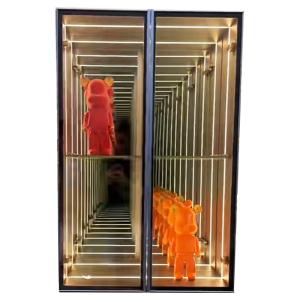 Wholesale 2024 Customized Thickness Acrylic LED Abyss Mirror Display Case for Retail Smoke Shop from china suppliers