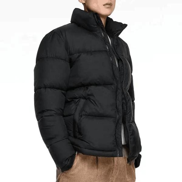 Factory Warm Puffer Jacket Embroidery Oversized Coat Man Stand Collar Winter