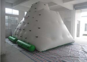 Funny Large Inflatable Water Toys , 0.55 - 0.9mm PVC Tarpaulin Inflatable Iceberg With Manual / Blower