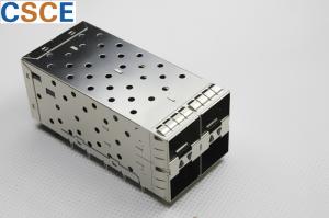 Wholesale Nickel Material SFP Cage Connector 2*2 Port High Temperature LCP Housing from china suppliers