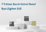 Tuya Zigbee 3.0 Light Switch Touch Panel 240V AC White Tempered Glass