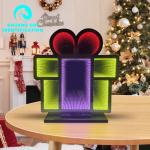 NO Dimmer Support Christmas Stocking LED Light Acrylic Magic Mirror for Festive