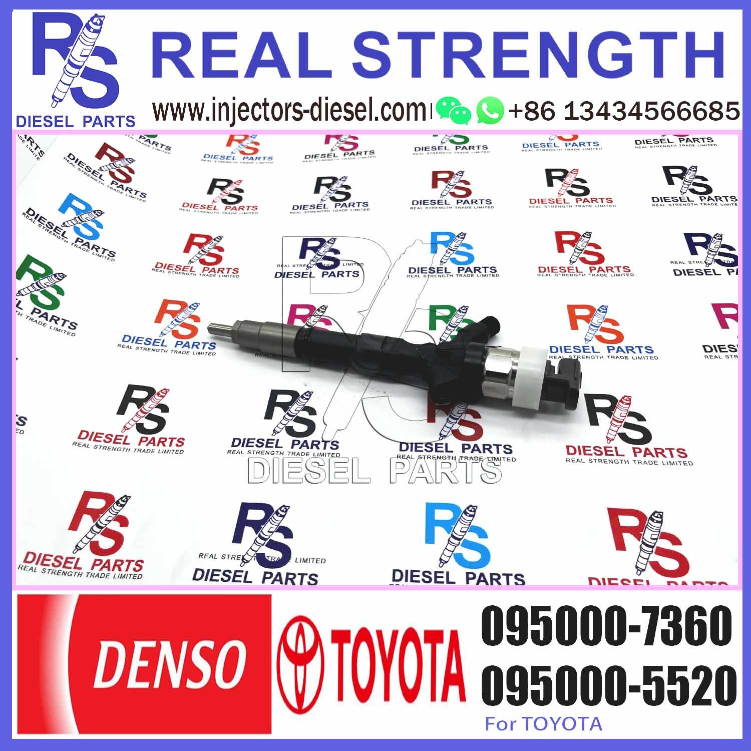 Den-so Original Common Rail Fuel Injector 095000-6870 095000-7360 For TOYO-TA 1KD-FTV 236770-39155