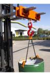 Orange 1 Ton Forklift Lifting Hook 1000KGS Forklift Hook Attachment