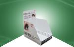 POP Table PDQ Shelf Tray Cardboard Dislay Box for Cosmetics Storage with UV