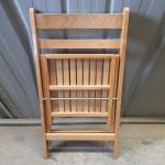 Solid Wood Cover Material Nordic Design Foldable Dining Chair for Restaurant