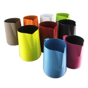China 2017 new design coffee accessory colorful stainless steel milk jug milk pitcher on sale