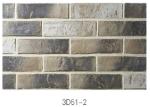 3D51-2 Clay Thin Veneer Brick Low Water Absorption For Interior /Outdoor Brick