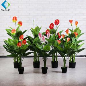Wholesale Customized Faux Potted Plants , 1m Height Potted Artificial Calla Lily from china suppliers
