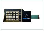 Tactile 10 PIN Membrane Switch Keypad Custom 5 Keys Embossed