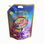 Refill spout plastic bag for shampoo bath cream laundry detergent