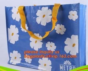 Wholesale Recycle Ecological Custom Food Packing Ultrasonic polyprolylene Woven Tote Bags, handles promotional shopping bags avail from china suppliers