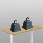 Modern Design 710mm Dual Motor Electric Standing Desk for Home Office 2 Legs