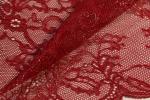 Shimmer Stretch Galloon Lace Red Color Nylon Material OEKO TEX 100 Approved