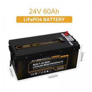 Wholesale Rechargeable 24v 60ah LiFePO4 Battery , ABS Case Forklift Lead Acid Battery from china suppliers
