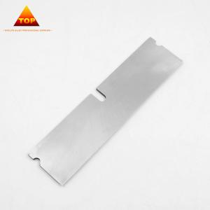 Wholesale Wear Resistance Cobalt Chrome Alloy Chopping Blades Grinding Surface Black / Silver Color from china suppliers