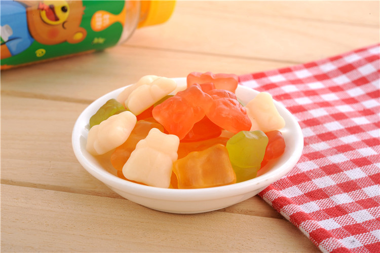 Delicious Mixed Fruit Gummy Bears / Gummy Bear Sweets Individual Bag Wrapped